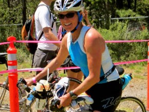 Margot on the Bike Leg at the St. George Ironman