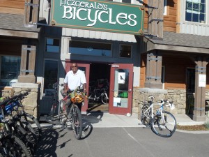 State Senator Ellis checking out Jay Ps' Tour Divide bike