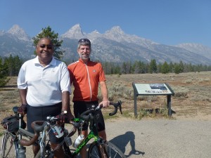 P1010983 Senator Ellis and Tim Young on the Grand Teton Pathway