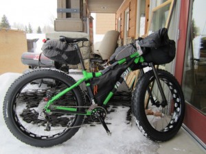 Jay P's Bike Loaded and Ready for a Long Adventure