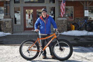 Eric and his new Custom Fat Back Fat Bike
