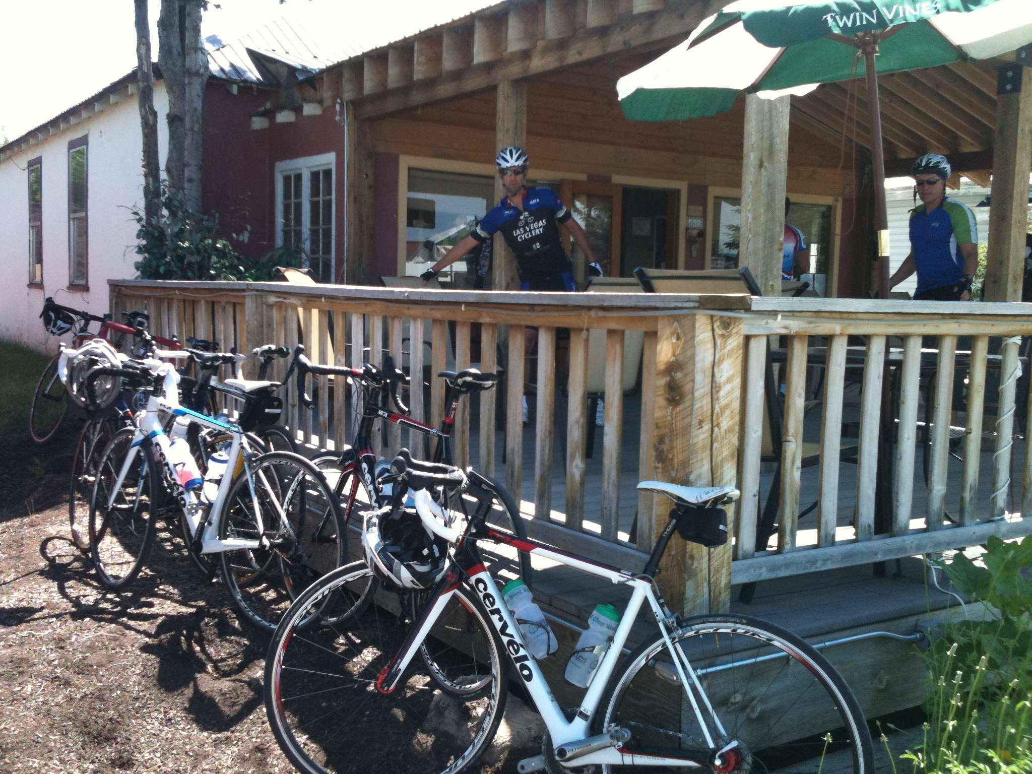 Stopping for lunch in Driggs, ID