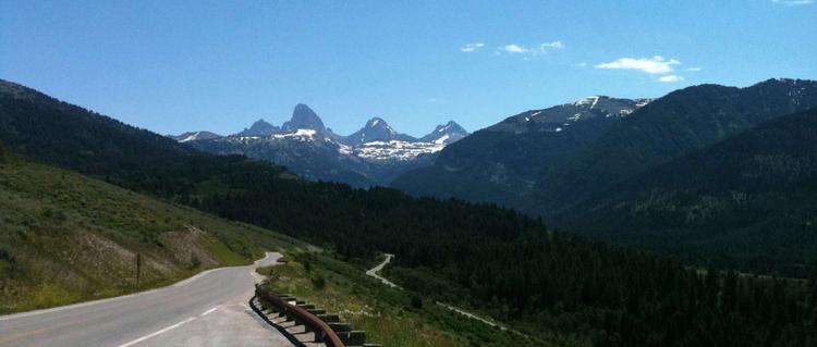 View from Ski Hill Road approaching Grand Targhee Resort