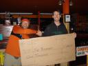 Jay gets the fisrt Fitzgerald’s Team Scholarship check